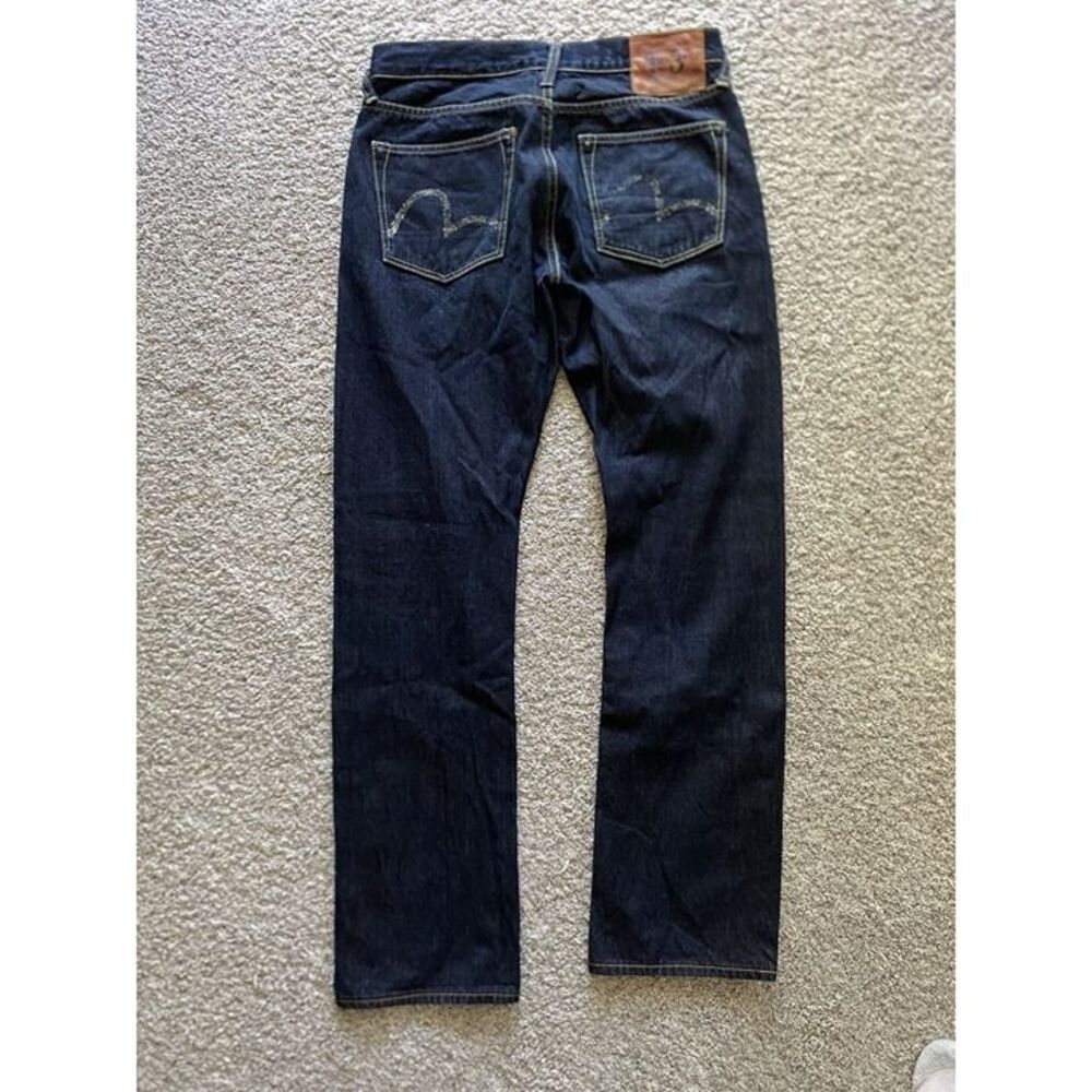 Evisu Men 31x32 Custom Made No 3 Distressed Selvedge Denim Jeans Paint